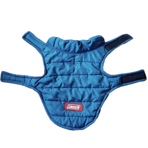 💙 Coleman Fleece Lined Dog Puffer Jacket Coat Pets Small Blue Outdoor S - Picture 3 of 12